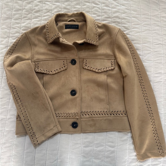 Zara faux suede jacket - Picture 4 of 8